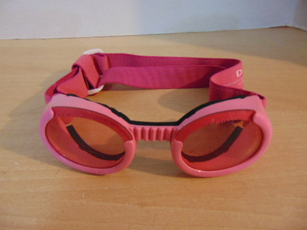 Doggles Dog Motorcycle Goggles Pink As New Large Size Dog