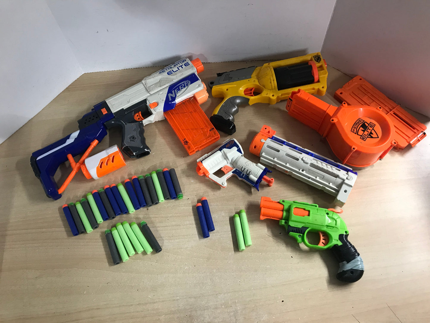 Nerf Guns Revolver Huge Collection Works Great