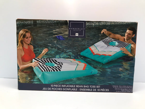Outdoor Beach Pool New Floating Inflatable Bean Bag Toss Set NEW in Box