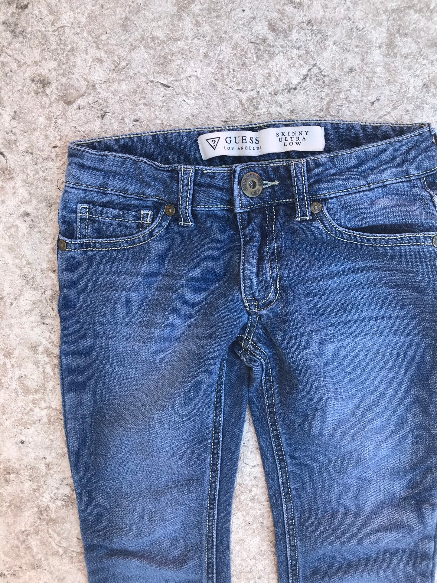 Pants Child Size 8 Guess Stretch Cotton Jeans Ultra Low As New