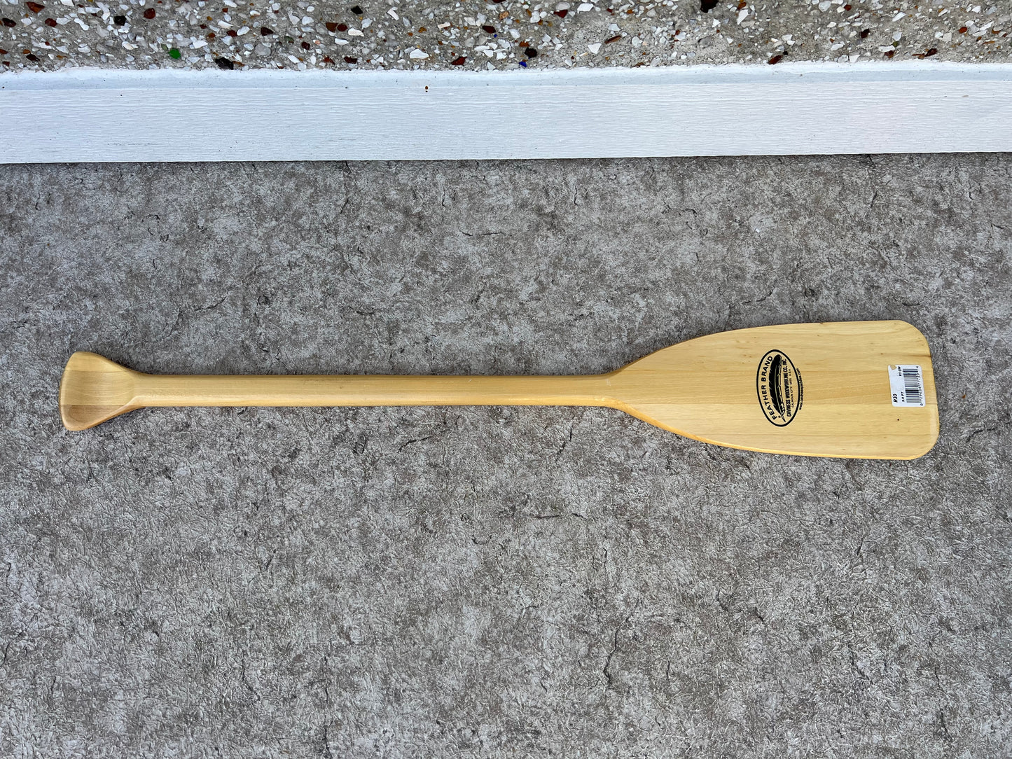 Paddle Oar Canoe Kayak Boating Child Size 36 inch Feather Brand Wood Paddle As New
