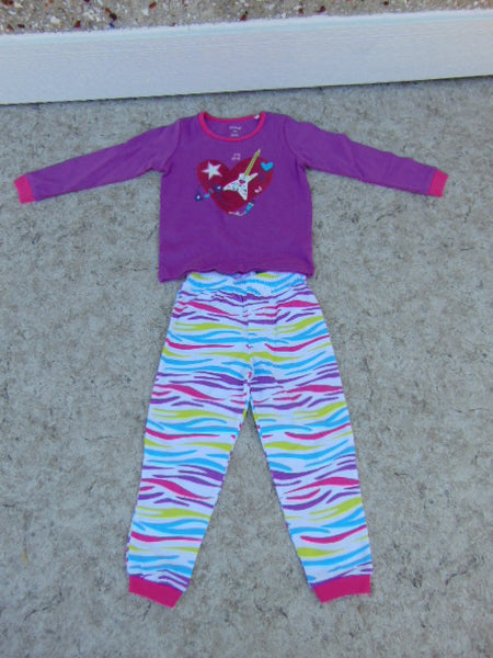 Pajama's Child Size 2-3 Pekkle Purple Multi Music Cotton As New