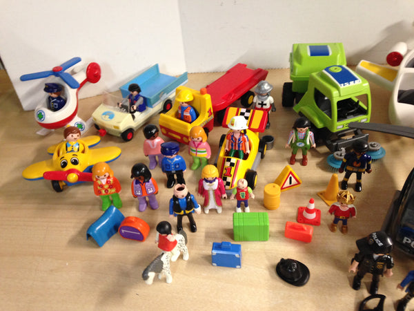 Playmobil Huge Family Collection Over 200 pc Fire, Ghost Busters, Marine, Police And Others