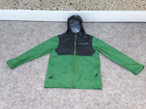 Rain Coat Child Size 14 Patagonia Waterproof Sealed Zippers Green Excellent
