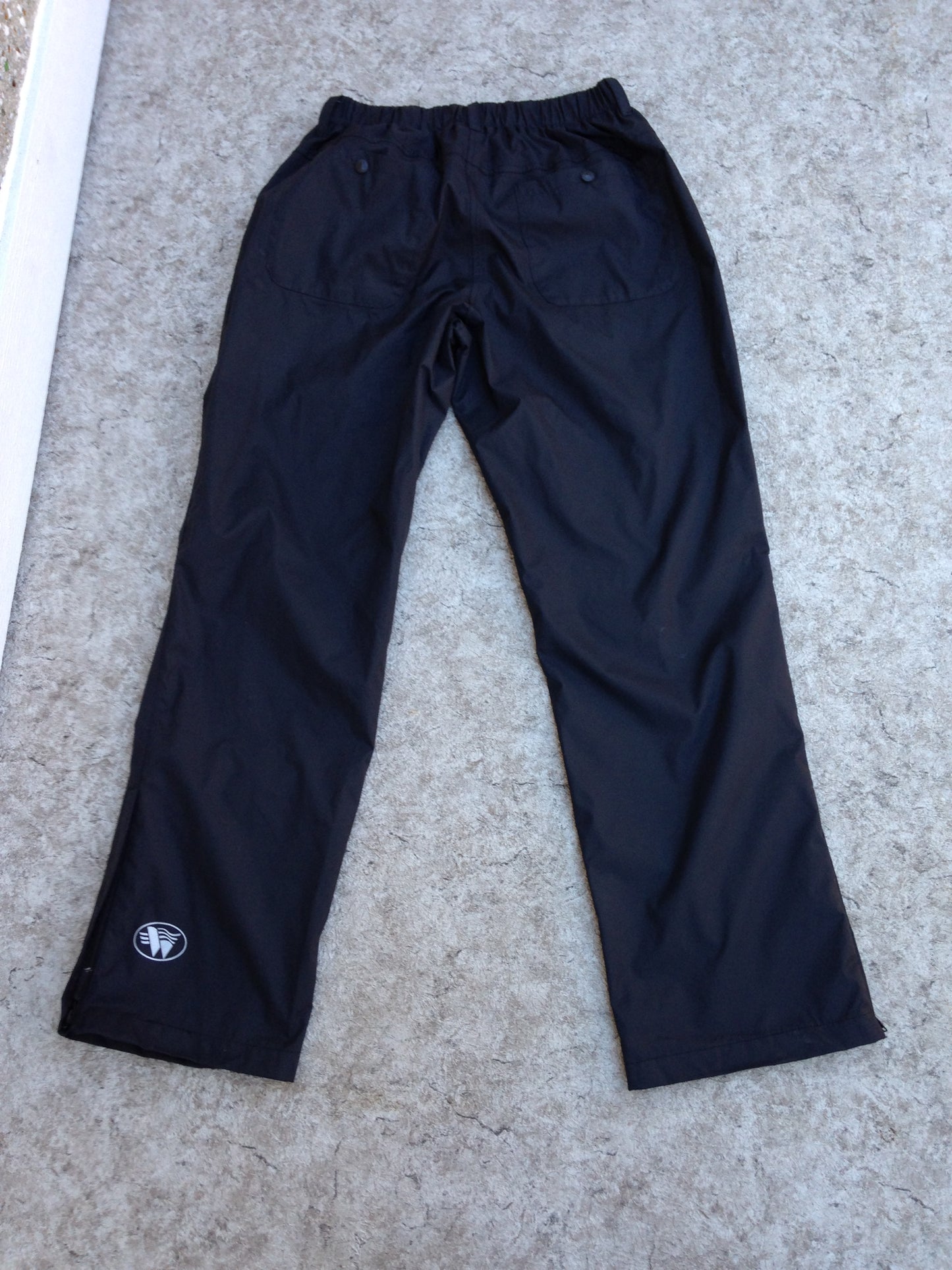 Rain Pants Ladies Size Large Black Waterproof Excellent Quality and Condition