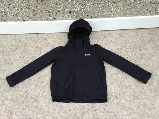 Rain Coat Child Size 10 Helly Hansen Waterproof Black New Demo Model