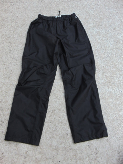 Rain Pants Men's Size Large MEC With Reflectors  Waterproof Black New Demo Model