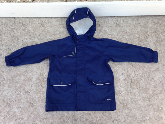 Rain Coat Child Size 5 MEC Waterproof Blue Excellent