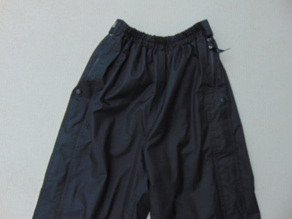 Rain Pants Men's Size Small Viking Black Waterproof Full Leg Zippers Both Sides Great For Motorcycle Bikes As New
