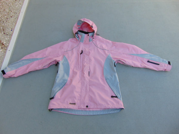 Rain Coat Ladies Size X Large Viking Creek Side Pink Grey