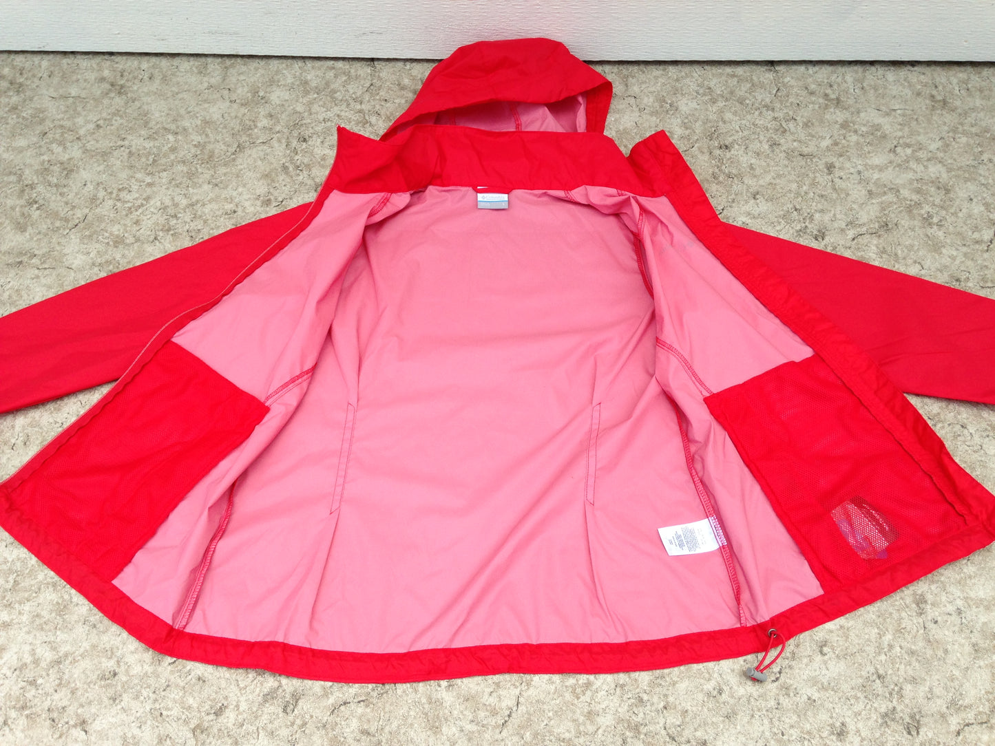 Rain Coat Ladies Size Large Columbia Waterproof Raspberry New Demo Model