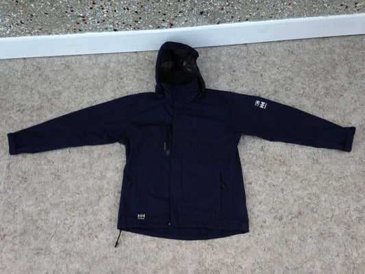 Rain Coat Men's Size Medium Helly Hansen Navy Sealed Seams