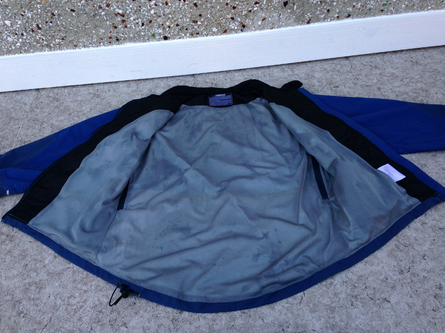 Rain Coat Men's Size XX Large Activia Blue Grey With Reflectors