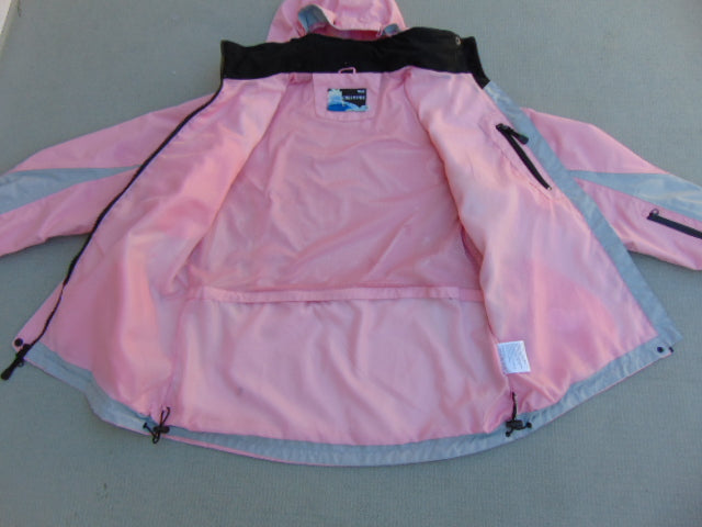 Rain Coat Ladies Size X Large Viking Creek Side Pink Grey