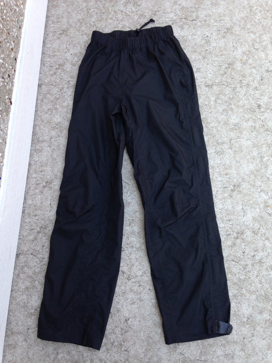 Rain Pants Ladies Size Small  MEC Full Zippers UP Both Legs Black Bikes Motorcycles Excellent