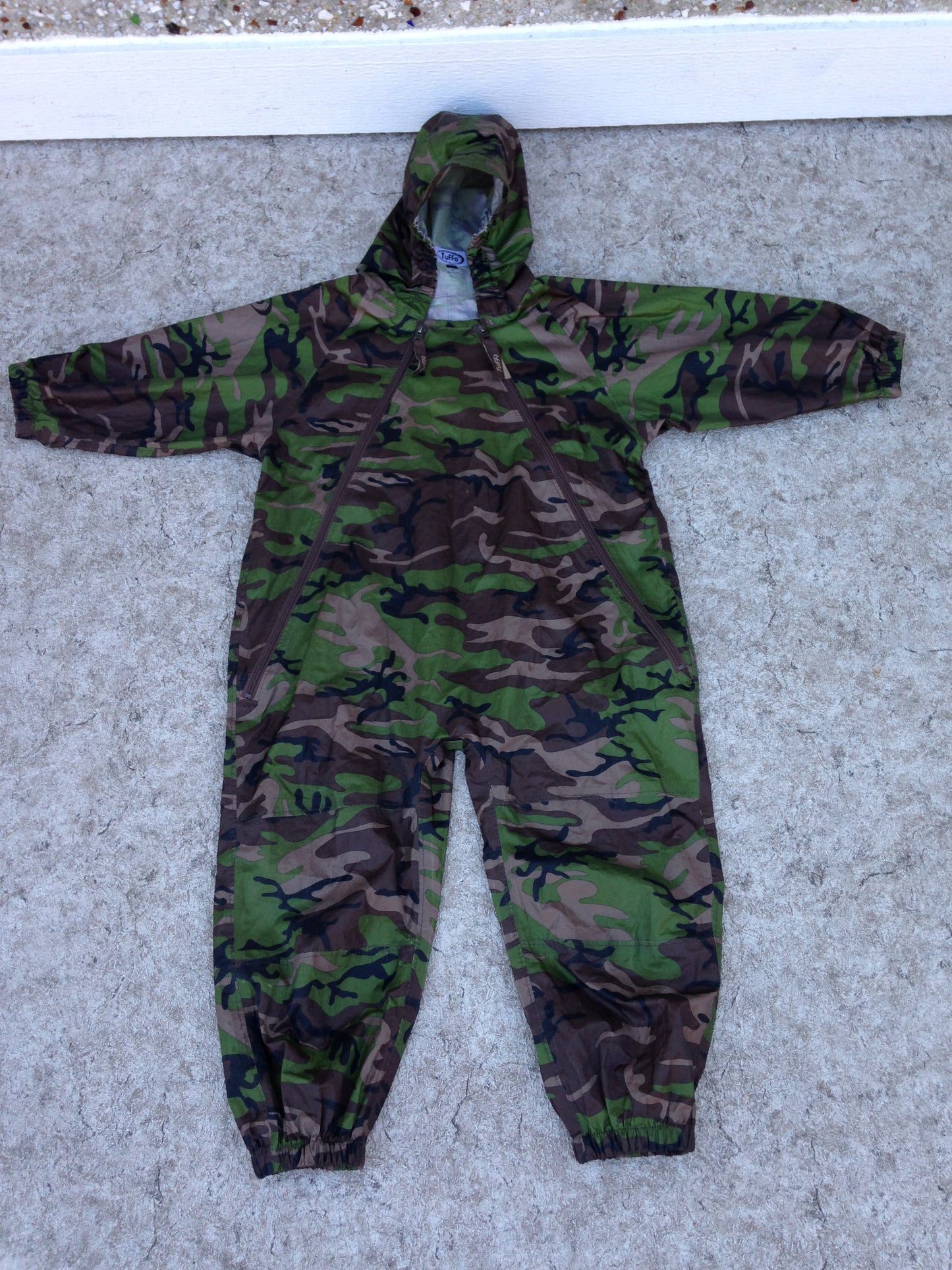 Rain Suit Size 5 Muddy Buddy Tuffo Pants Coat Camo Print Excellent