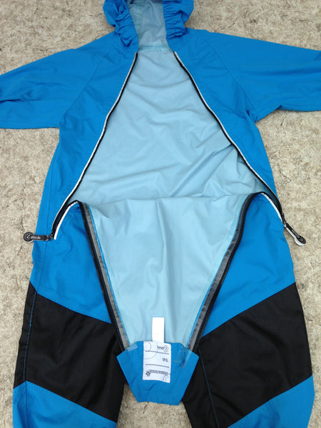 Rain Suit Child Size 3-4 Muddy Buddy CaliKids Pants Coat Aqua Blue Waterproof Excellent