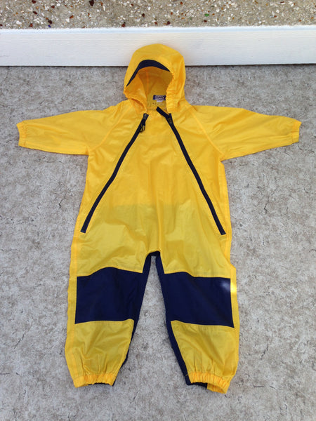 Rain Suit Child Size 3-4 Muddy Buddy Tuffo Pants Coat Yellow Black Waterproof Excellent