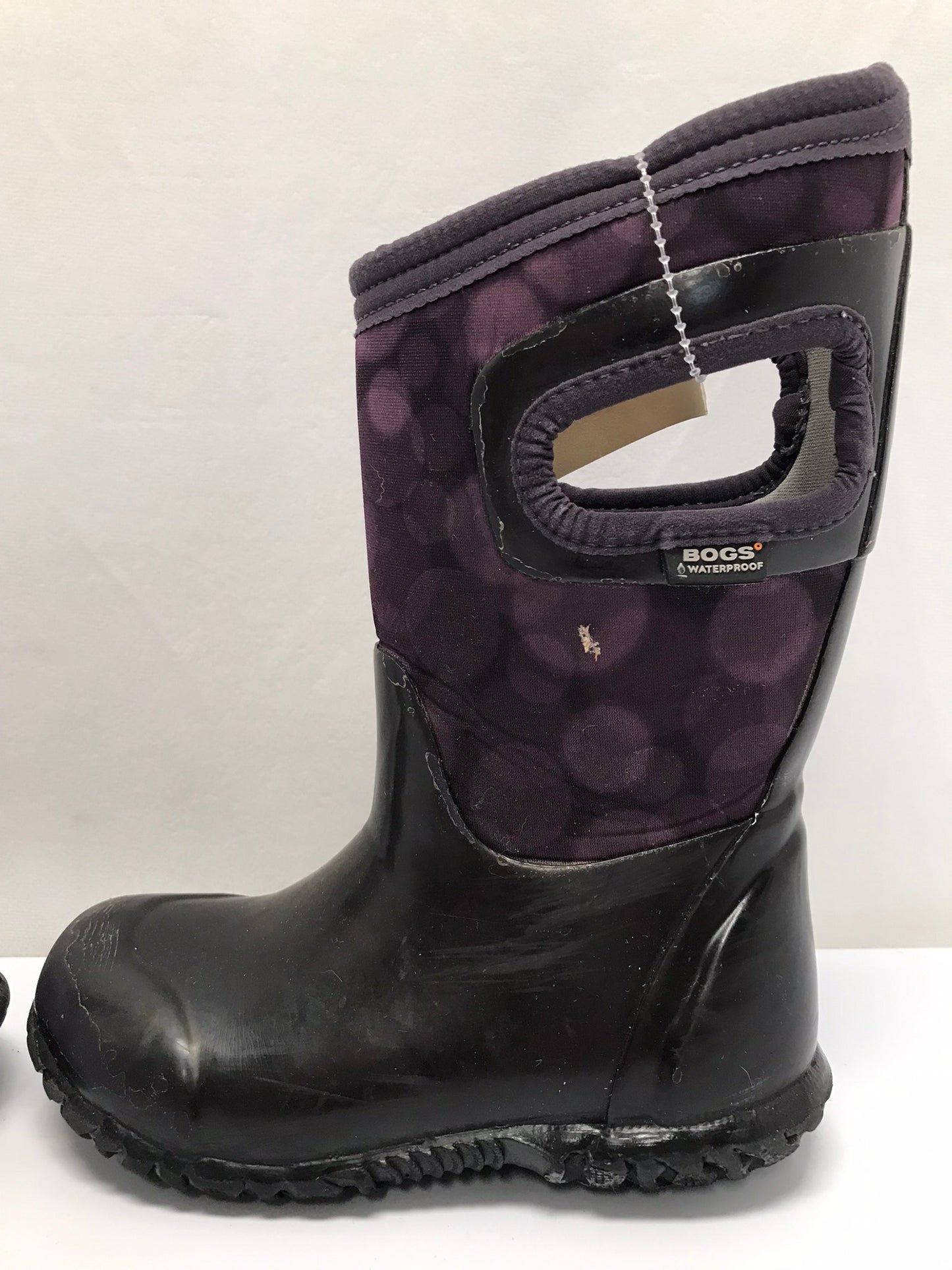 Rain Boots Bogs Brand Toddler Size 9 -15 degree Minor Wear Purple Black
