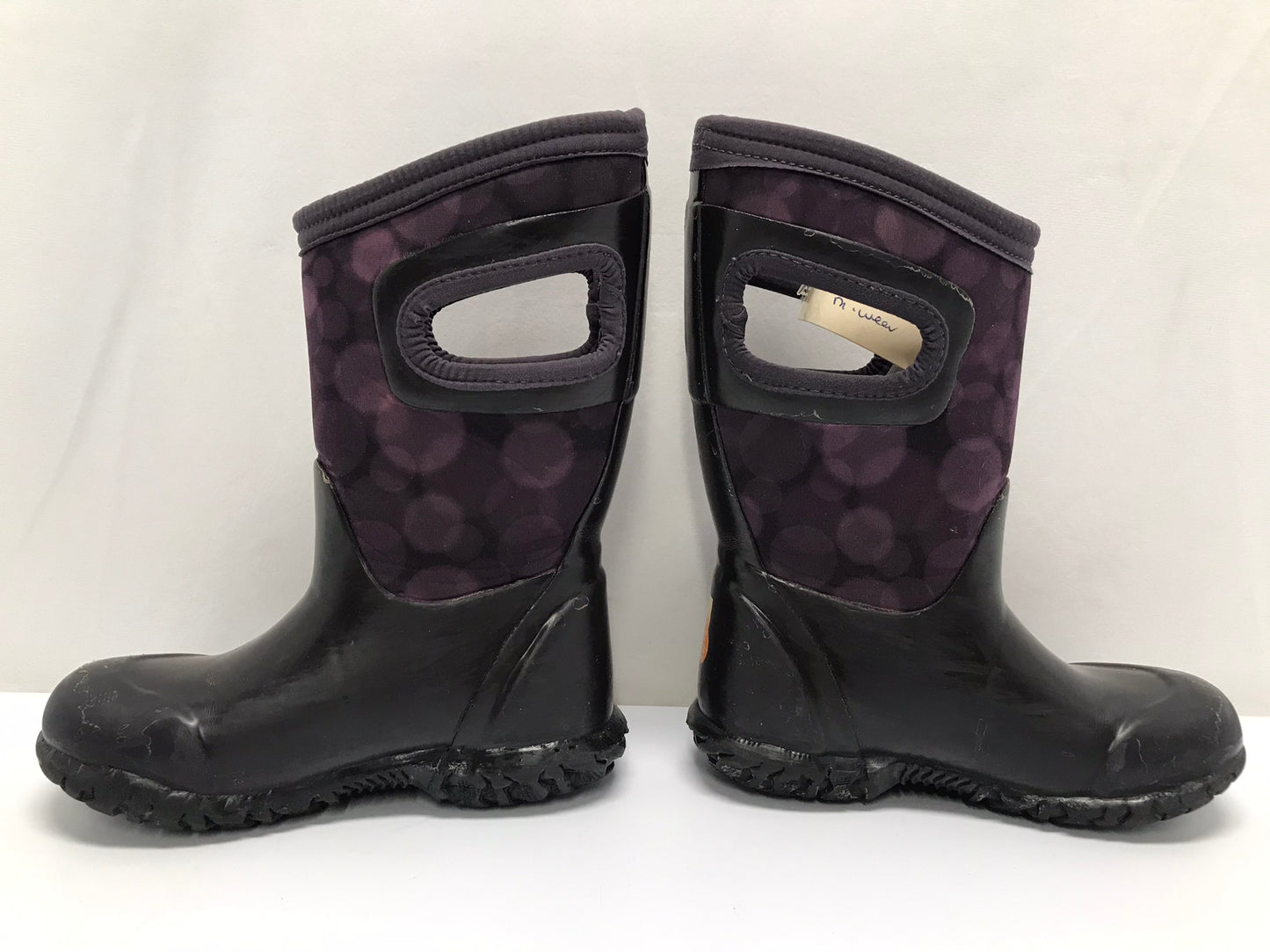 Rain Boots Bogs Brand Toddler Size 9 -15 degree Minor Wear Purple Black