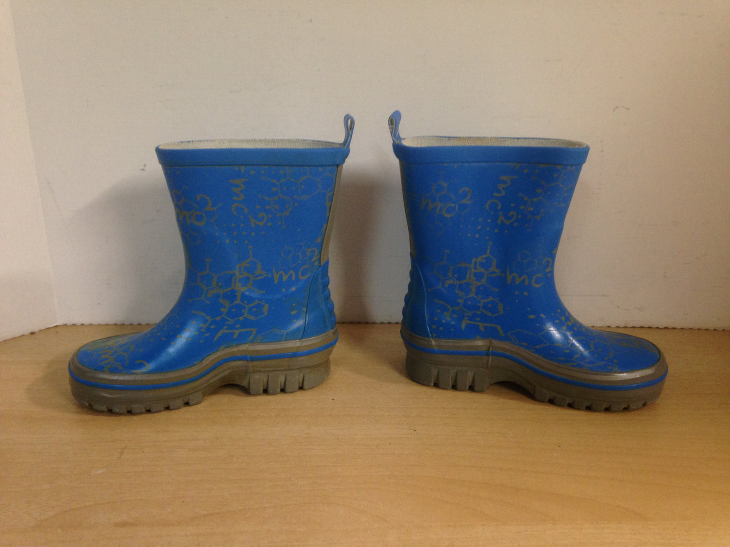 Rain Boots Child Size 9 Toddler Mexx Blue Grey Multi Minor Wear