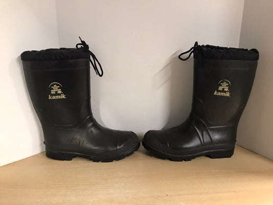 Rain Boots Men's Size 9 Kamik With Winter Felt Liner Excellent