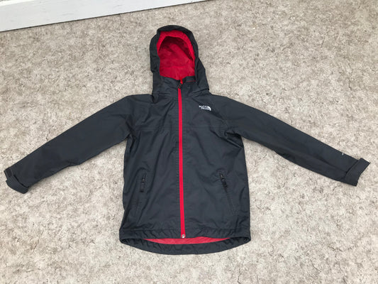 Rain Coat Child Size 10-12 The North Face Smoke Grey Red