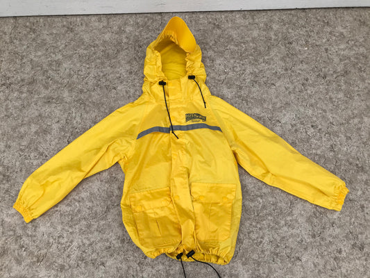 Rain Coat Child Size 10-12 Wetskins Yellow Excellent