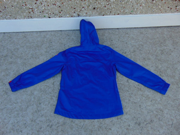 Rain Coat Child Size 12-14 McKinnley Aquamax Blue Red