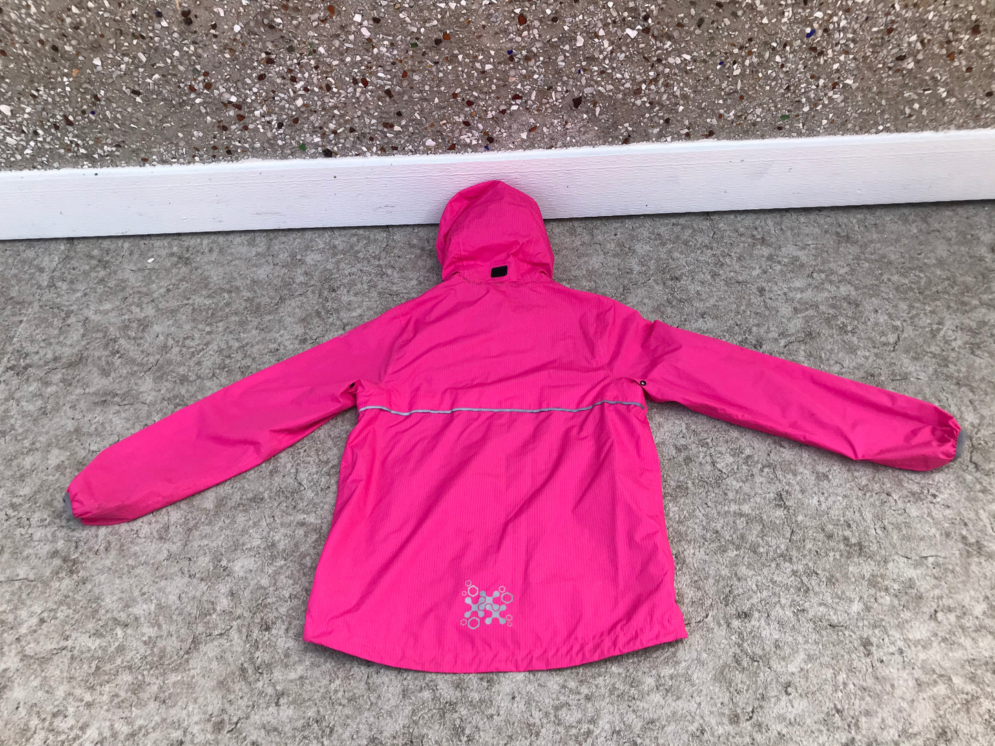 Rain Coat Child Size 12 Killtec Wind and Rain Pink Grey New Demo Model