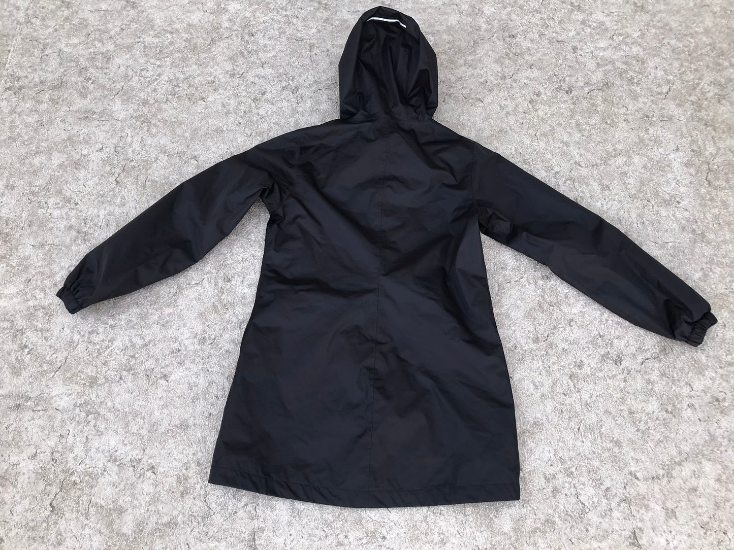 Rain Coat Child Size 14 MEC Youth Black Pink Long Excellent