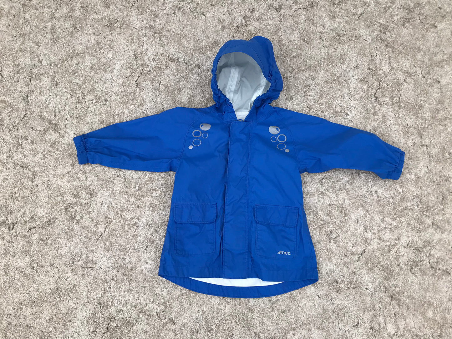 Rain Coat Child Size 18 mth MEC Blue Waterproof