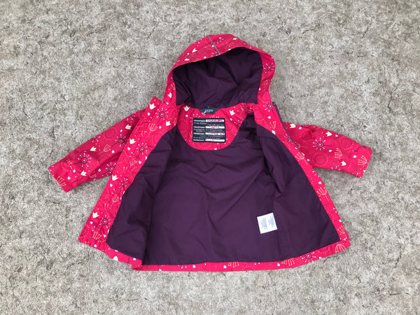 Rain Coat Child Size 18 mth MEC Red Multi