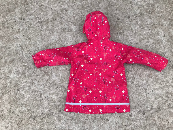 Rain Coat Child Size 18 mth MEC Red Multi