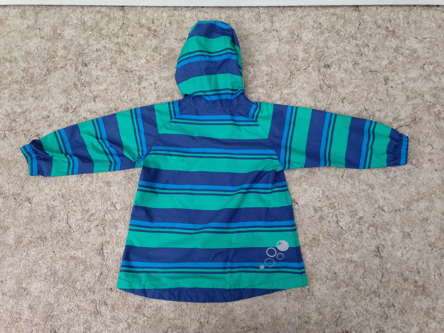 Rain Coat Child Size 24 Month MEC Teal Blue Excellent