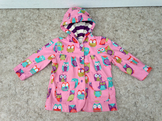 Rain Coat Child Size 2 Hatley Pink Purple Multi Excellent