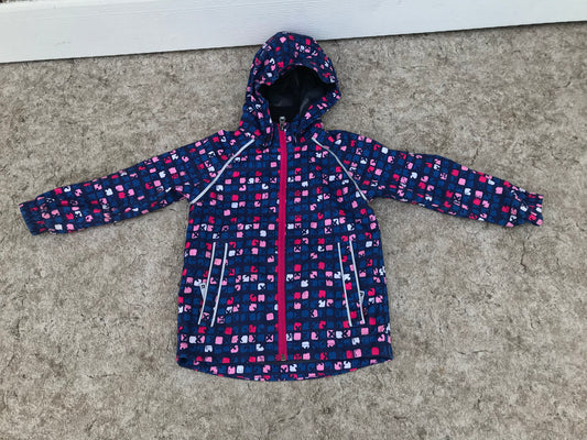 Rain Coat Child Size 3-4 Killtec Breathable Waterproof Windproof Blue Pink Excellent