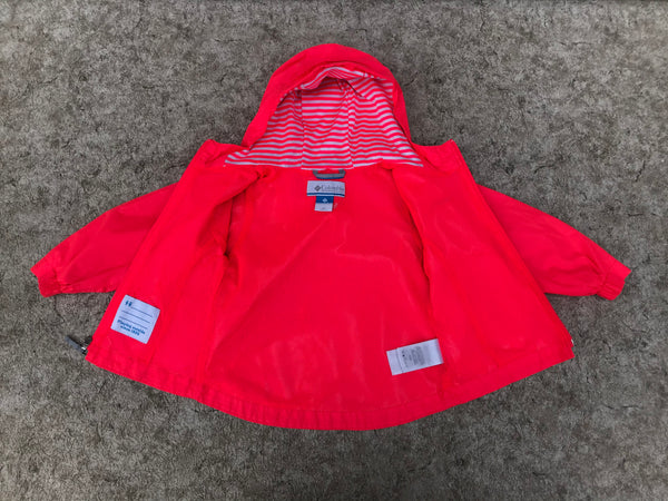Rain Coat Child Size 3 Columbia Brilliant Coral
