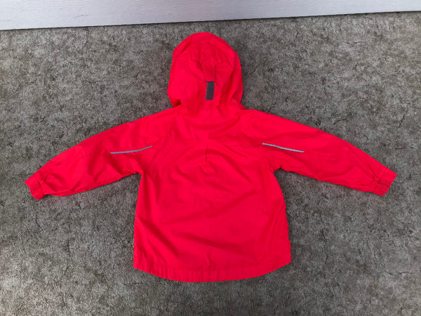 Rain Coat Child Size 3 Columbia Brilliant Coral