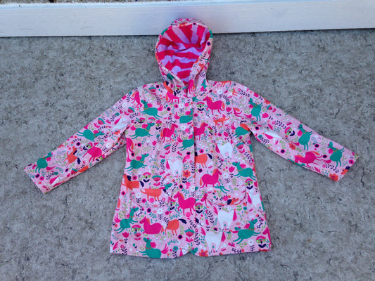 Rain Coat Child Size 6 Hatley Pink Pony Waterproof