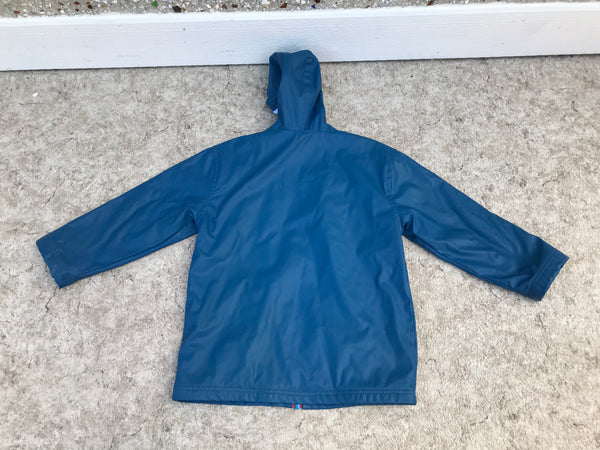 Rain Coat Child Size 6 Hatley Marine Blue New Demo Model