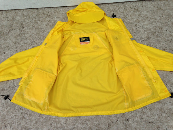 Rain Coat Child Size 6 Wetskins Freshwater Yellow Waterproof Excellent