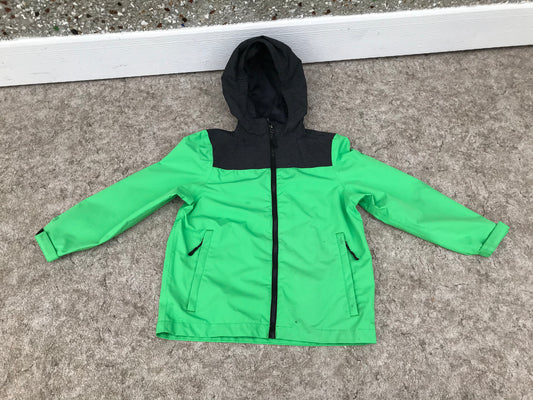 Rain Coat Child Size 7-8 McKinnley Black Lime Grey Excellent