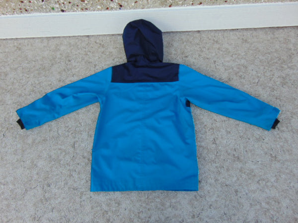 Rain Coat Child Size 8 MEC Marine Blue And Aqua