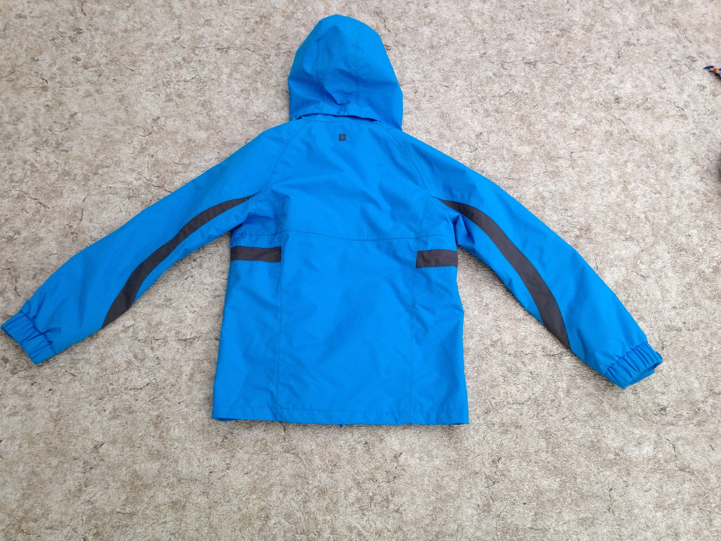 Rain Coat Child Size 9-10 Mtn Warehouse Blue Dk Grey Rain Coat Only No Fleece Liner