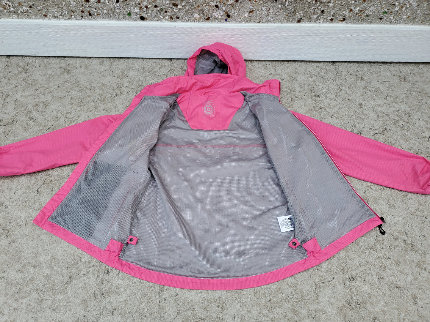 Rain Coat Child Size 12 Killtec Pink Grey