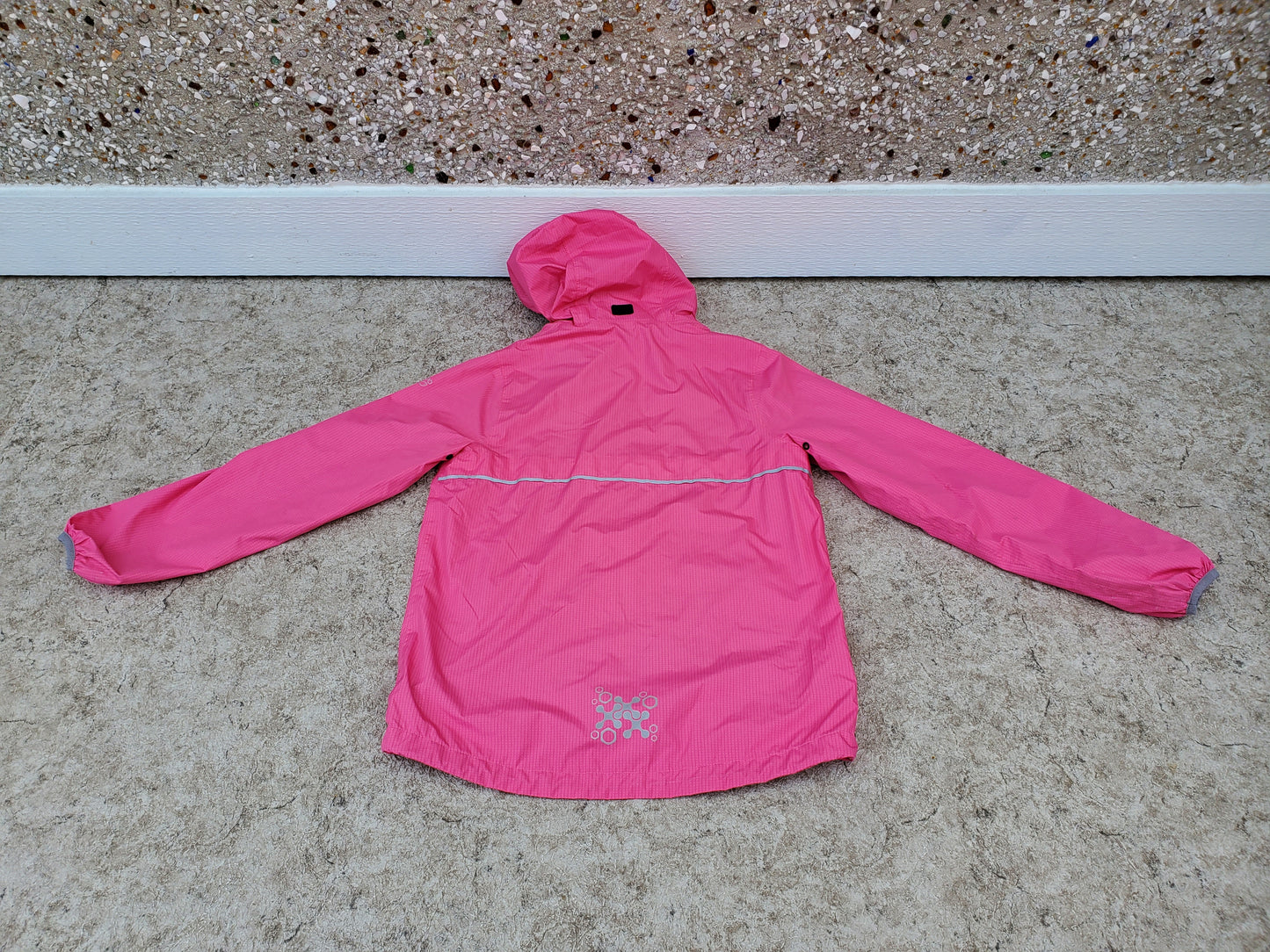 Rain Coat Child Size 12 Killtec Pink Grey