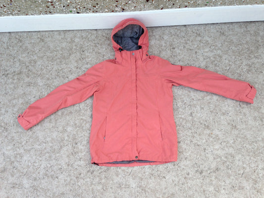 Rain Coat Ladies Size Small Killtek Waterproof Coral and Black Excellent