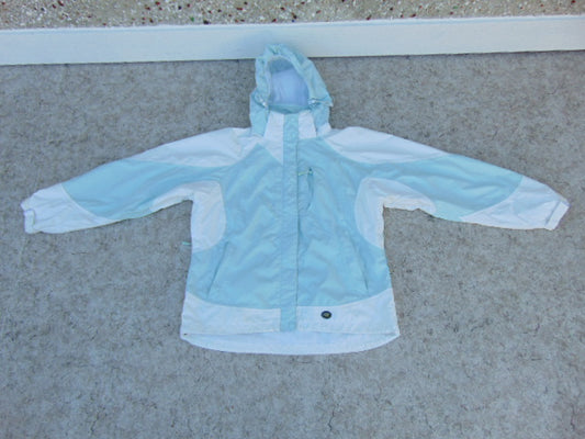 Rain Coat Ladies Size X Large Wetskins Teal White Waterproof As New