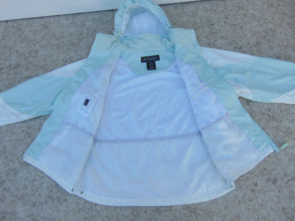 Rain Coat Ladies Size X Large Wetskins Teal White Waterproof As New